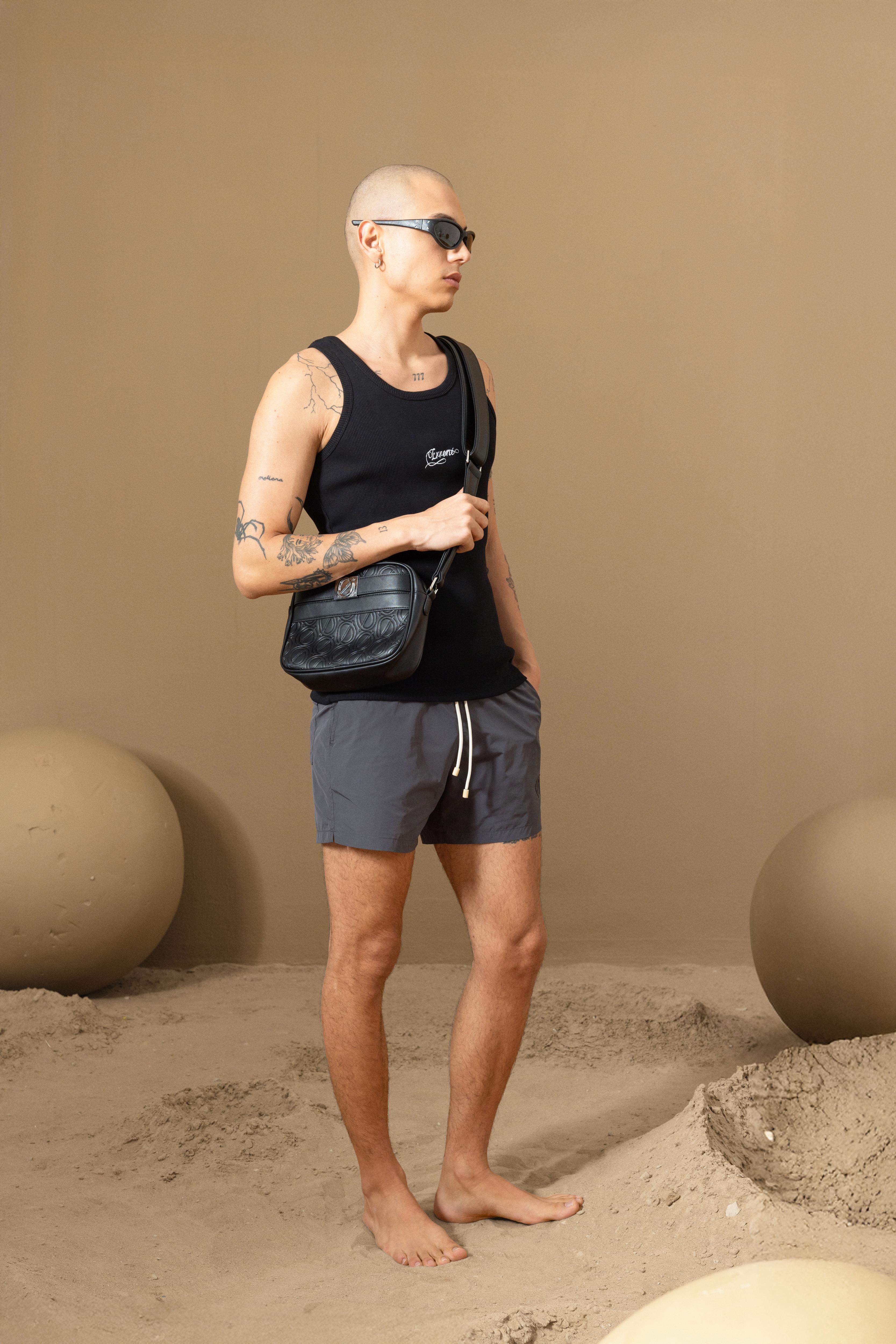 MEN MIRA TANK TOP - BLACK