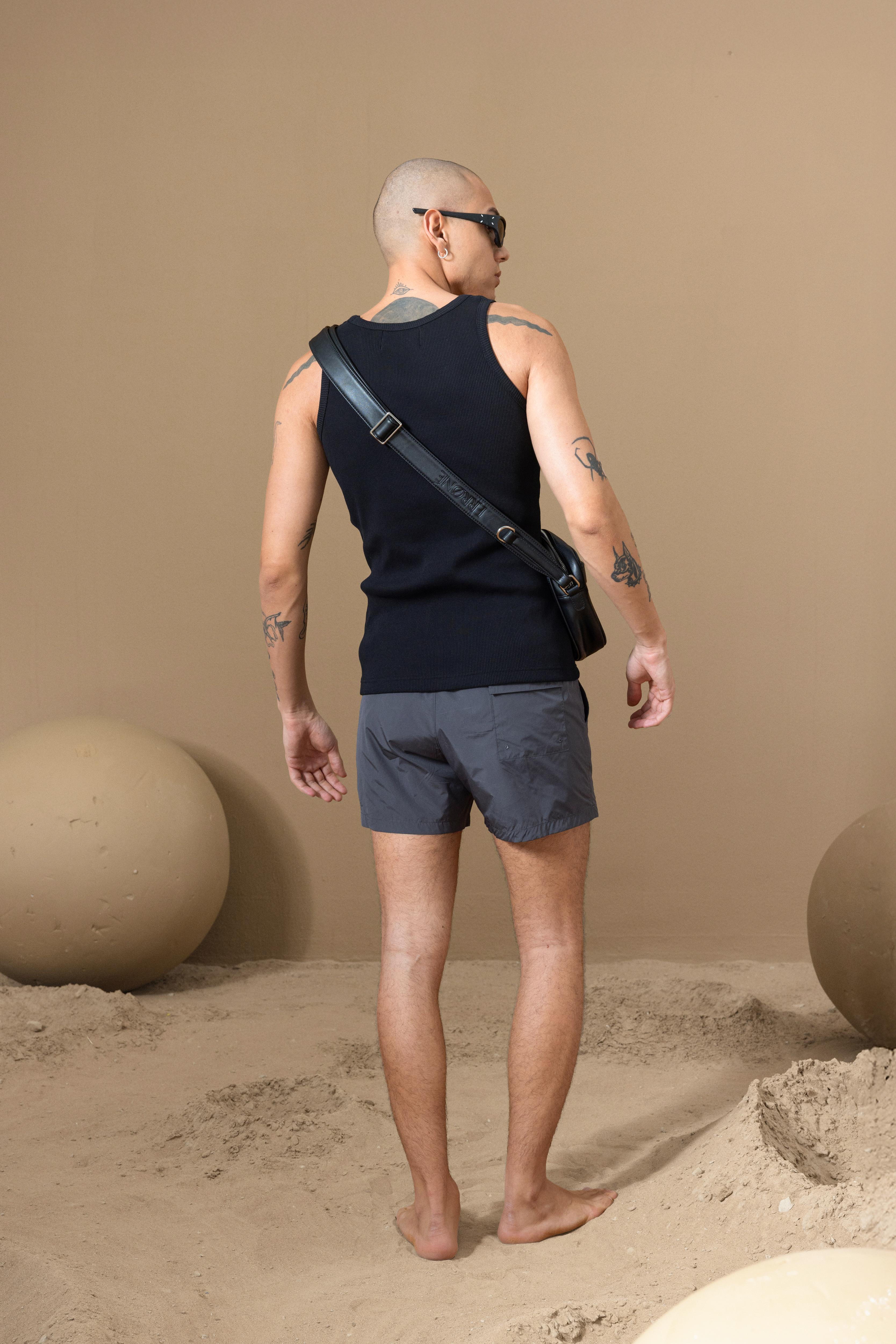 MEN MIRA TANK TOP - BLACK