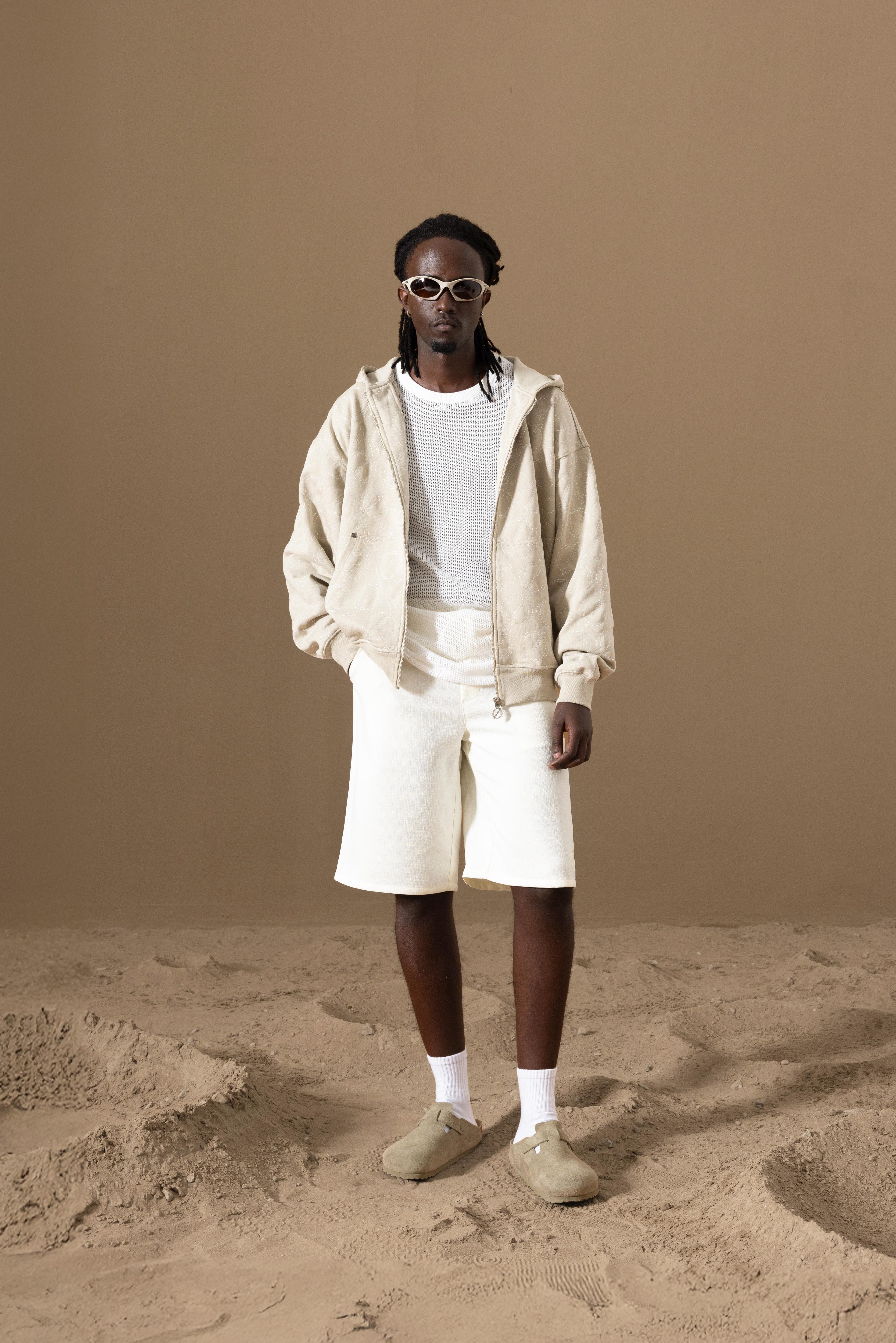 BOREA ZIP HOODIE - KHAKI