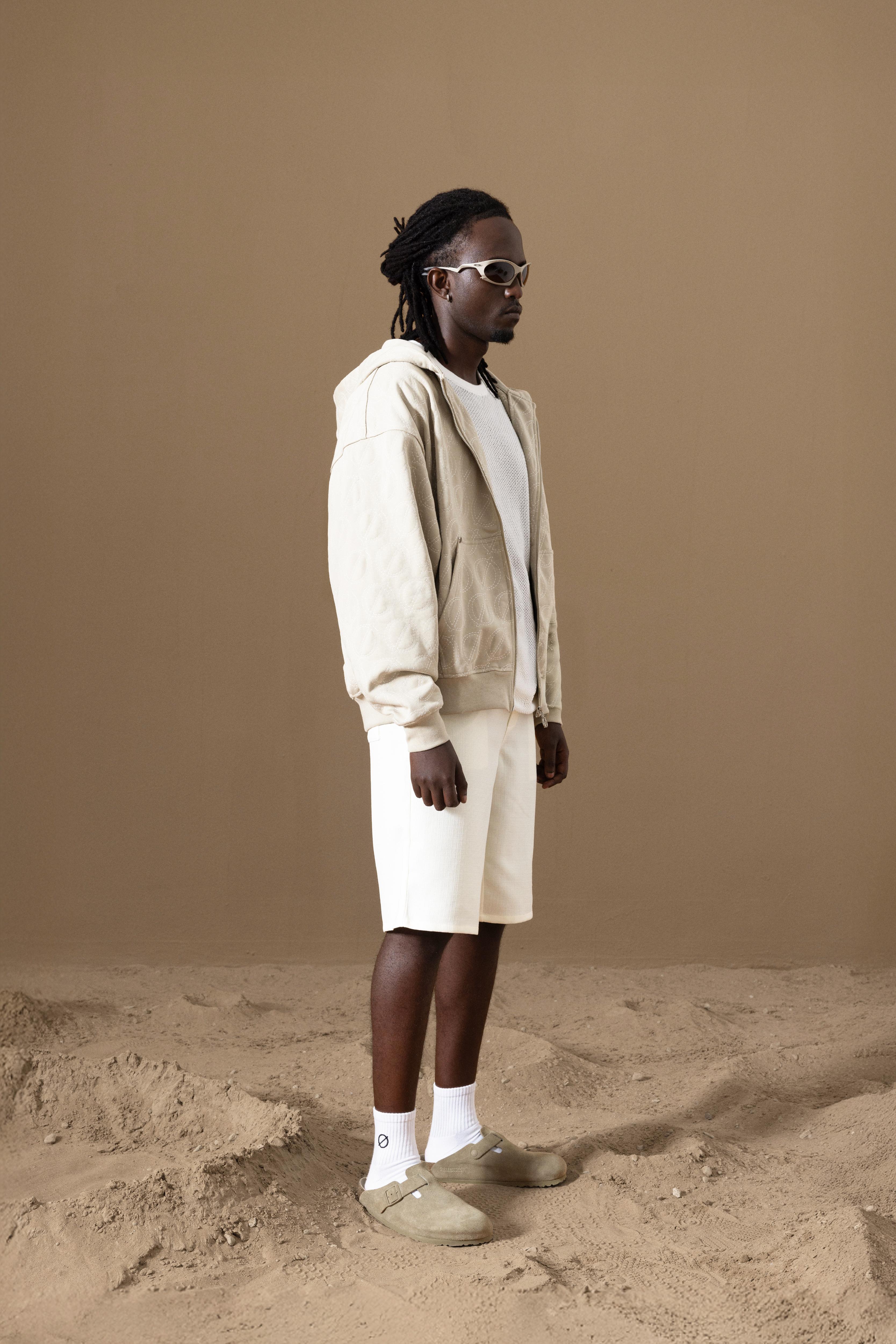 BOREA ZIP HOODIE - KHAKI