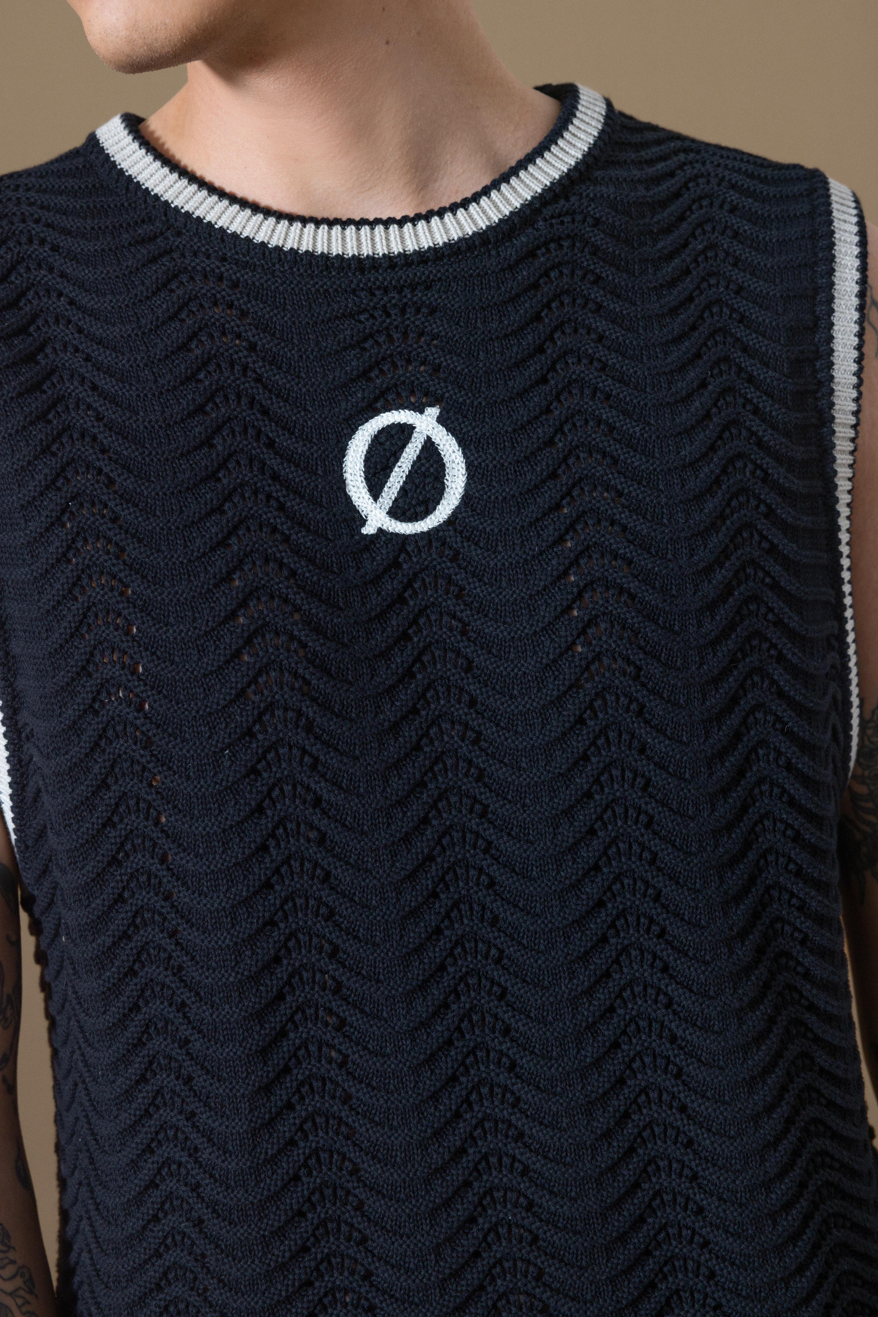 SPICA KNIT TANK TOP - BLACK