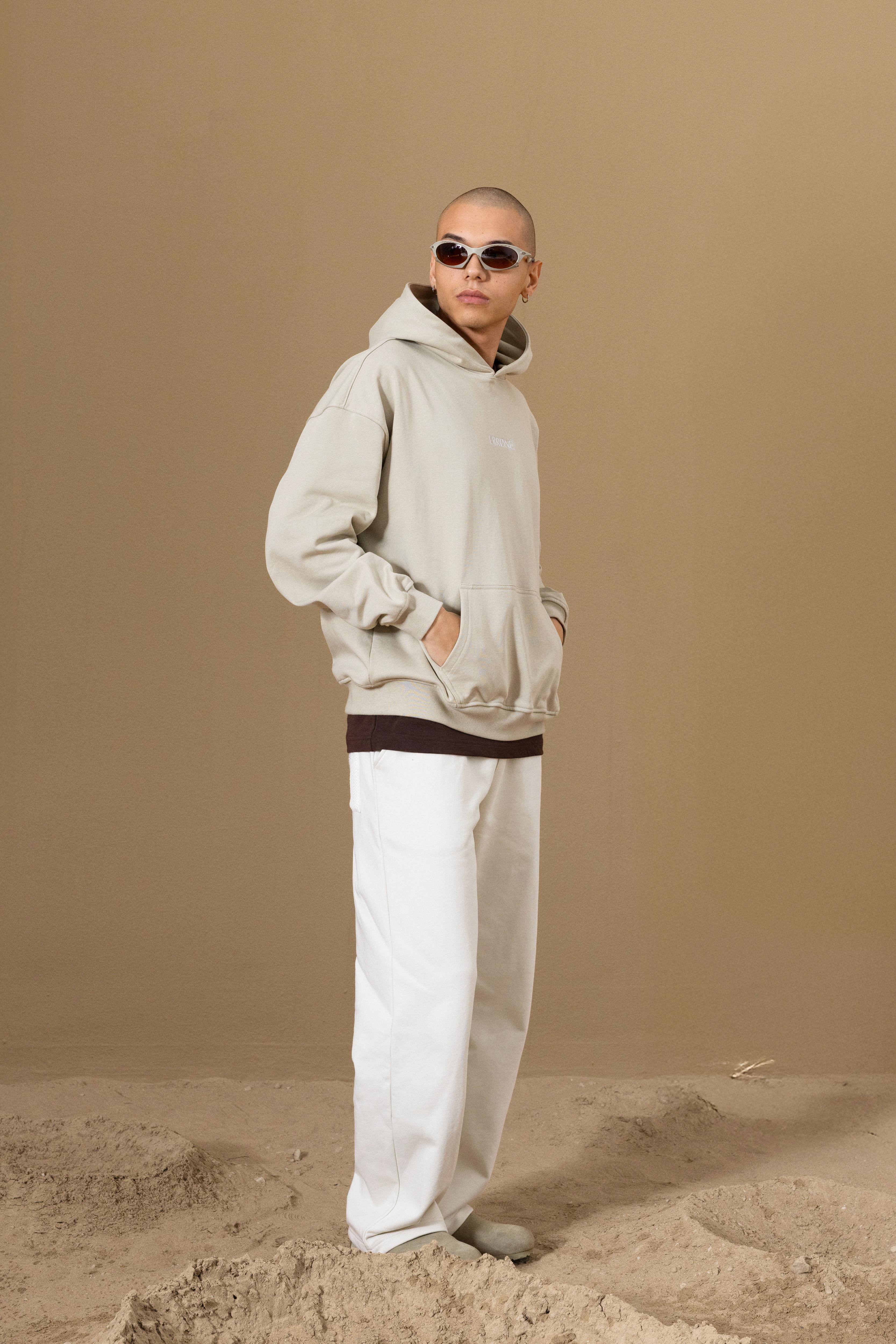 ZOSMA KNIT SWEATPANT - BEIGE GRAY
