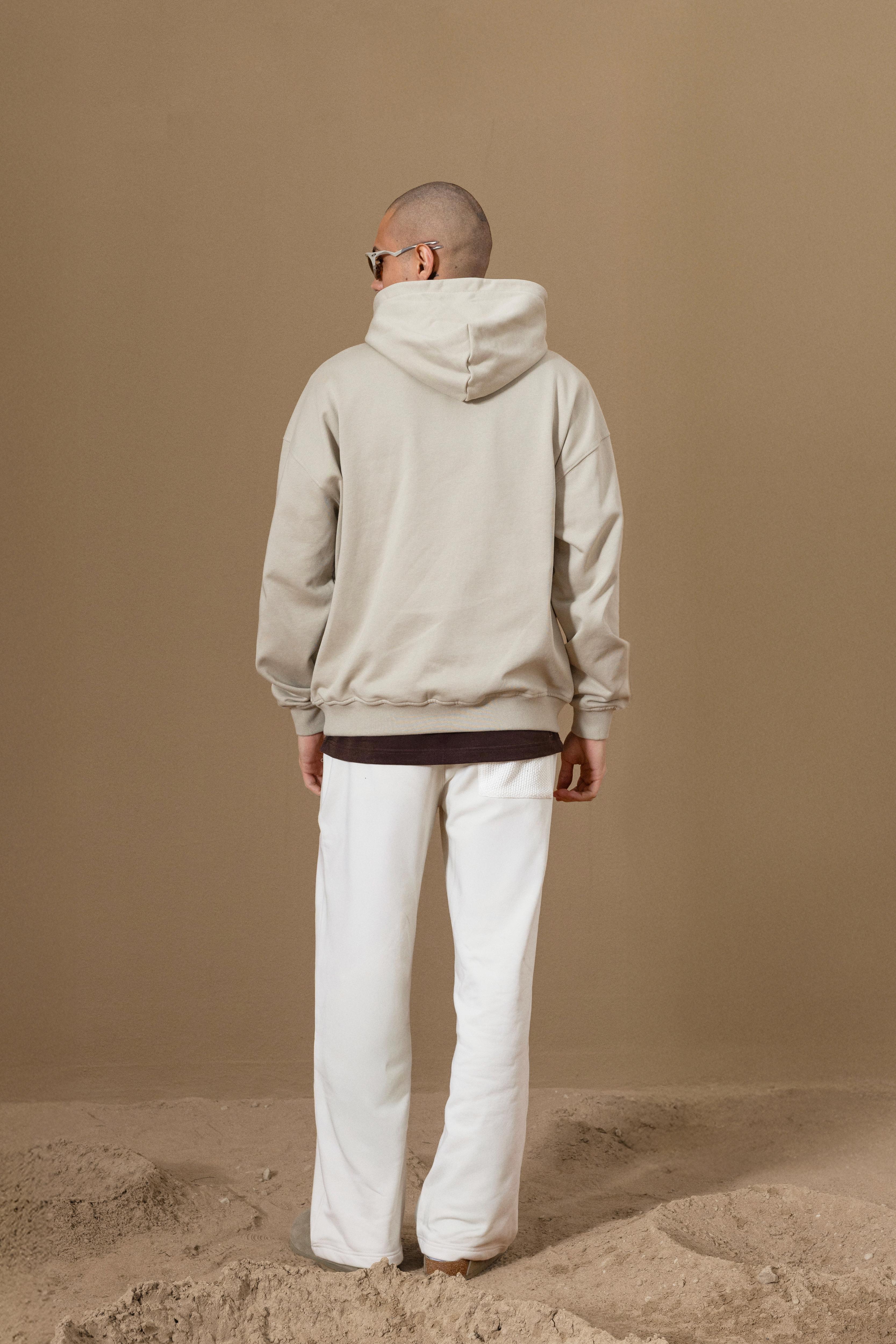 ZOSMA KNIT SWEATPANT - BEIGE GRAY