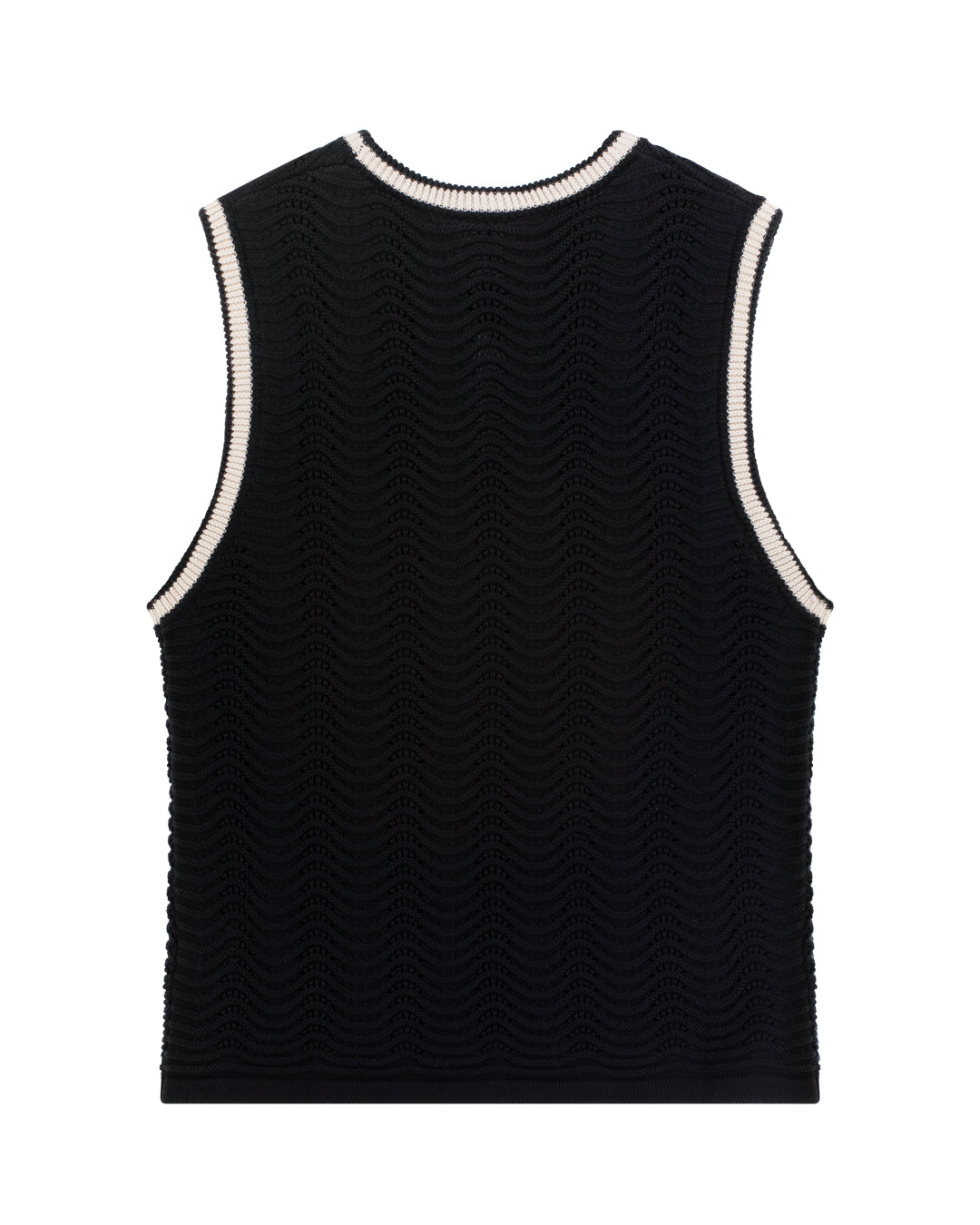 SPICA KNIT TANK TOP - BLACK