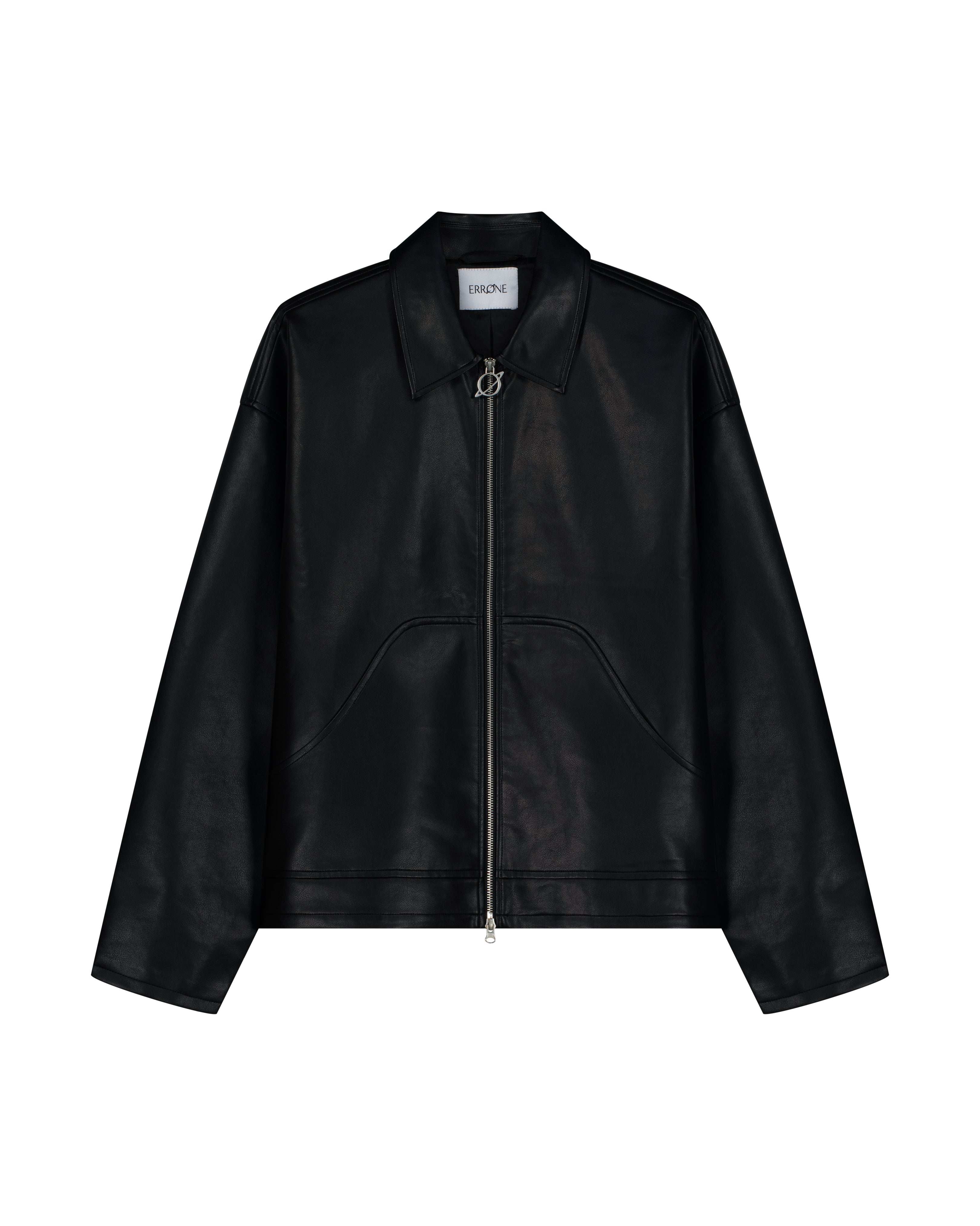 BOREA LEATHER JACKET - BLACK