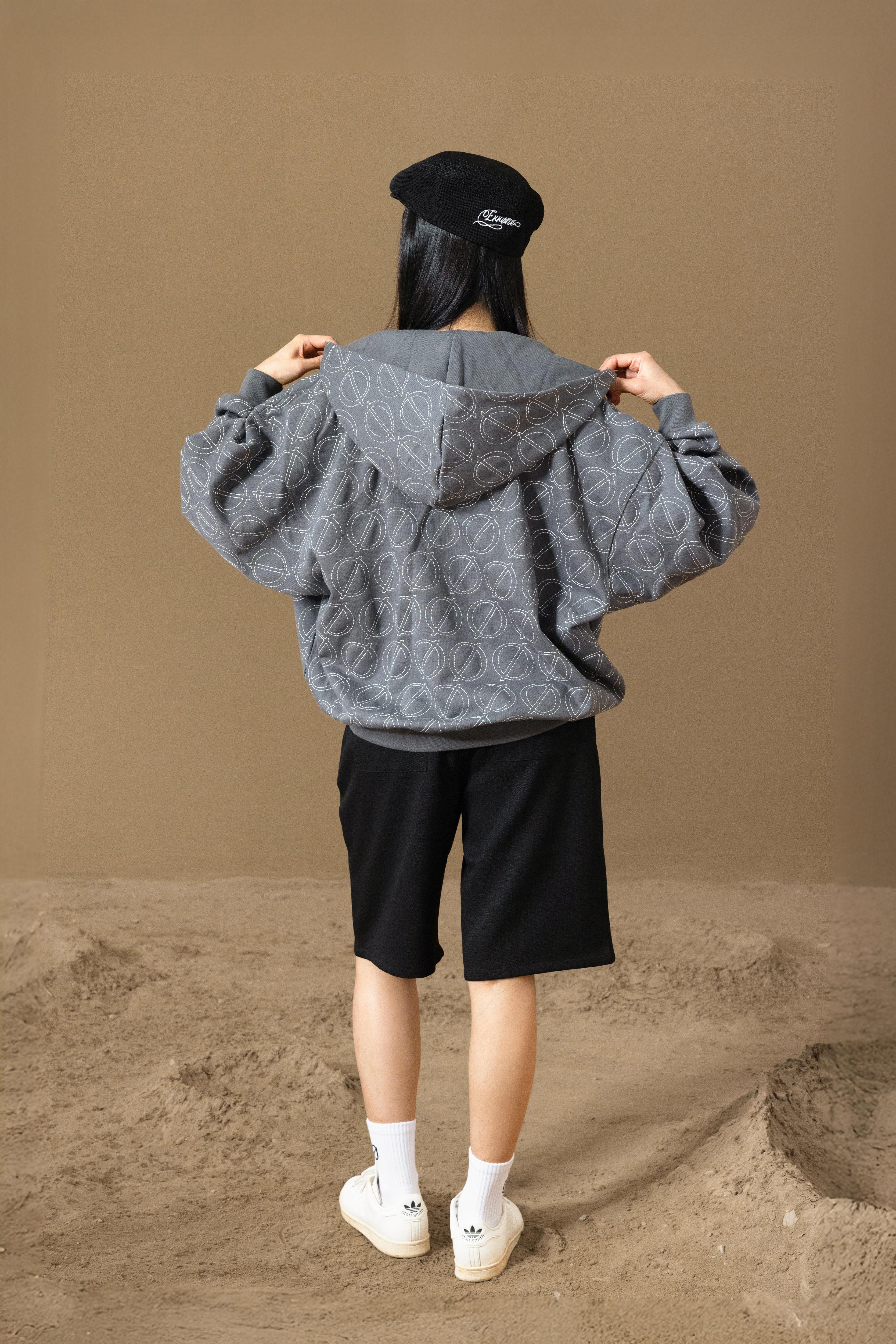 BOREA ZIP HOODIE - GRAY
