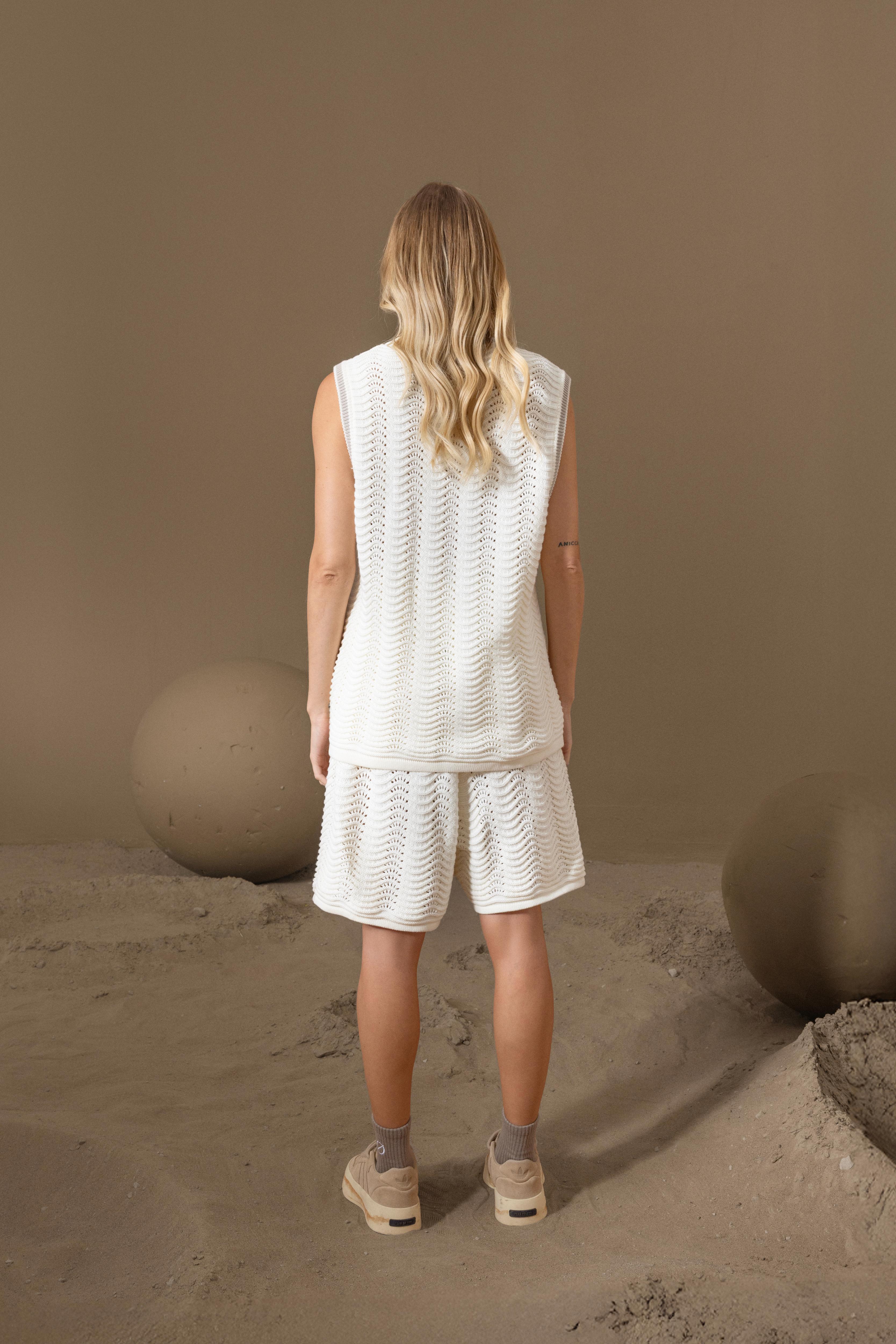 SPICA KNIT TANK TOP - CREAM