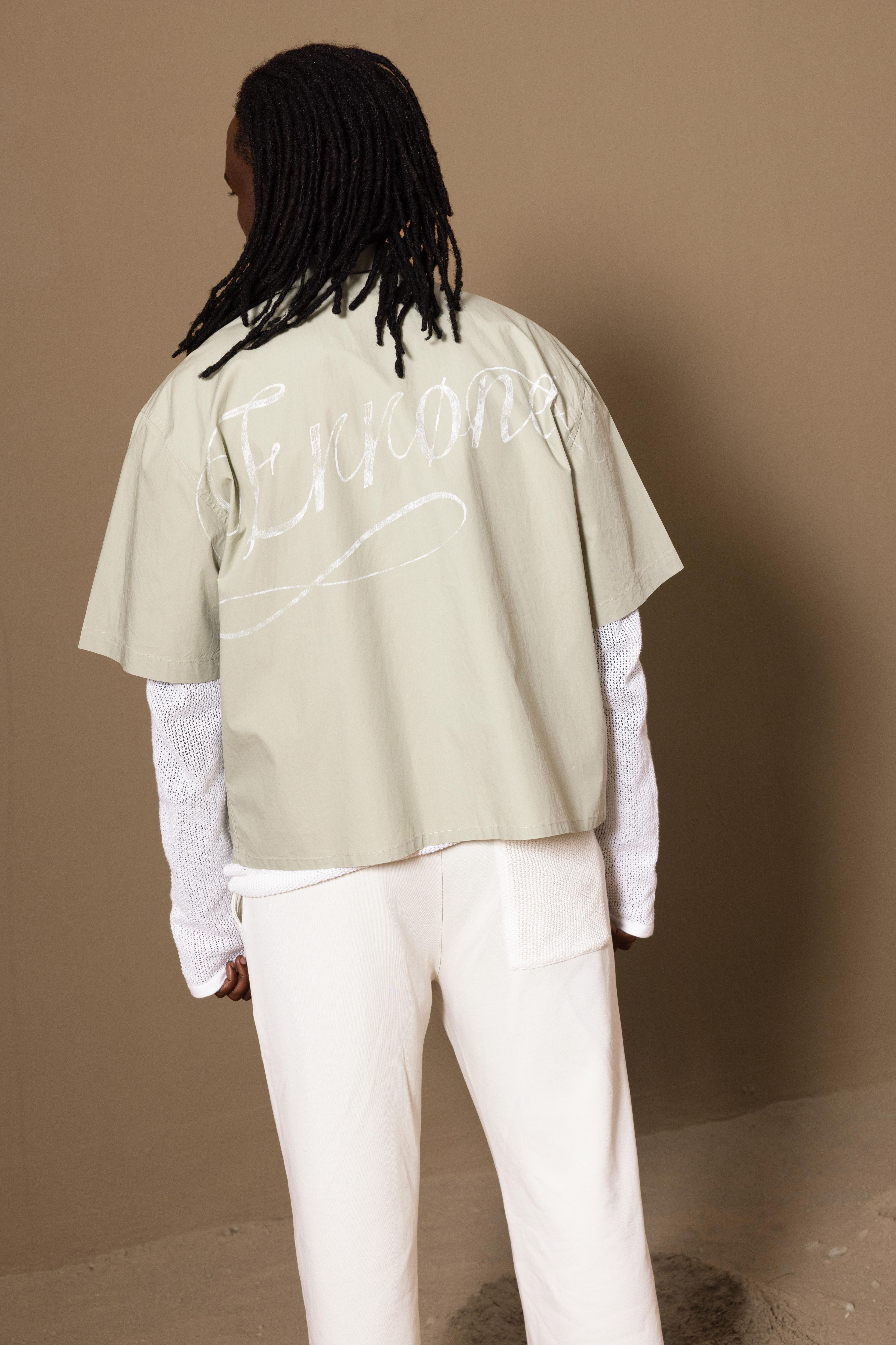 MIRA BOWLING SHIRT - SPRAY GREEN