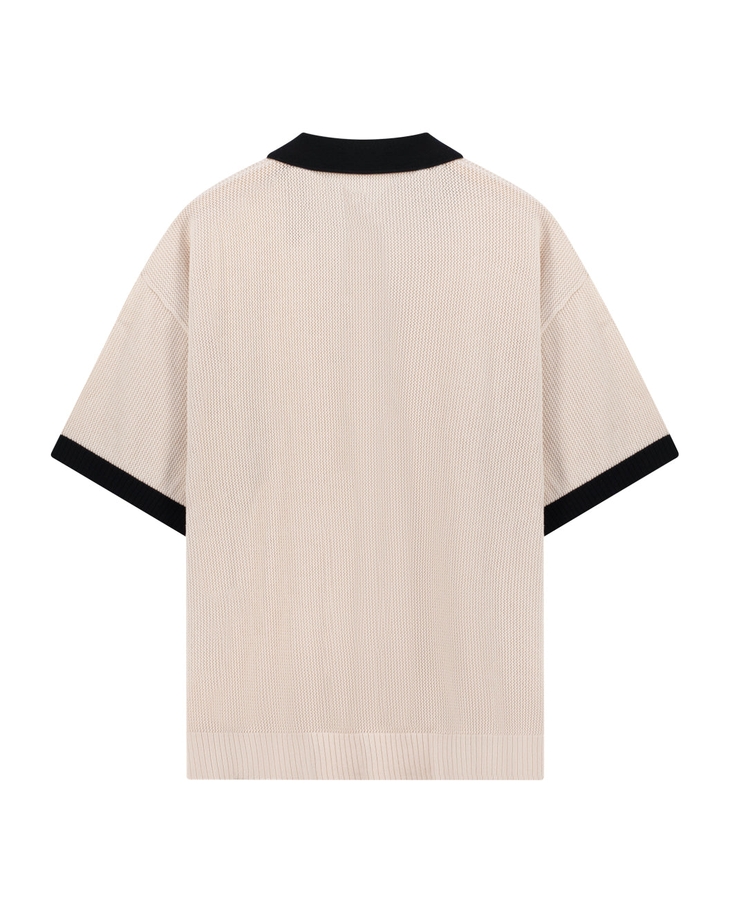 MIRA KNIT POLO - BEIGE